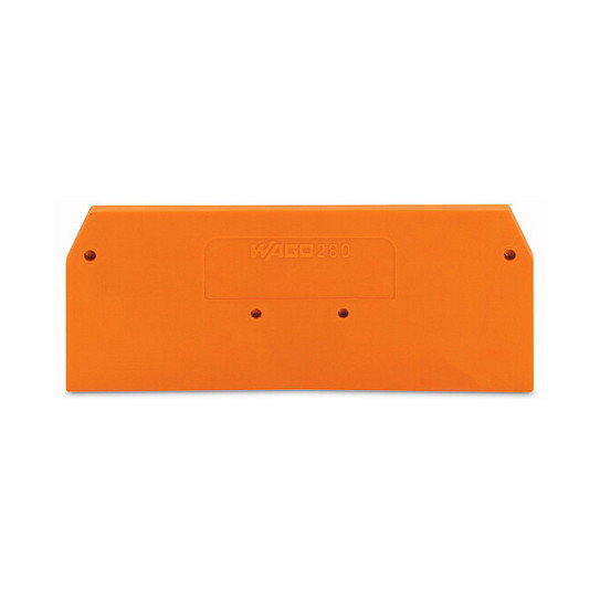 WAGO 280-326 Cubierta para bloque de conexión, Naranja, 2,5 mm WAGO 280-326 Cubierta para bloque de conexión, Naranja, 2,5 mm