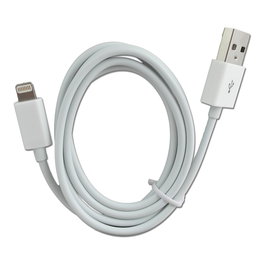 2GO 794888 Cable de Carga y Datos USB Lightning 1m Blanco - Compatible con iPhone, iPad Air