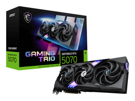 MSI Tarjeta Gráfica Gaming GeForce RTX 5070 12G GDDR7 PCIe 5.0, Gaming Trio OC, 3 Ventiladores, Overclocked, 12 GB