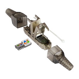 Good Connections Conector RJ45 Macho GC-N0150 Cat6a S/UTP (STP) Blindado para Cable de Red