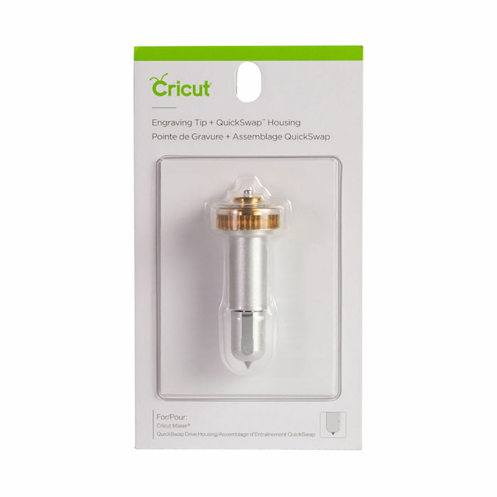 Cricut Punta de grabado con soporte QuickSwap, Plata