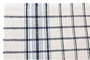 DKD Home Decor Salvamanteles Individual Algodón Cuadros Azul