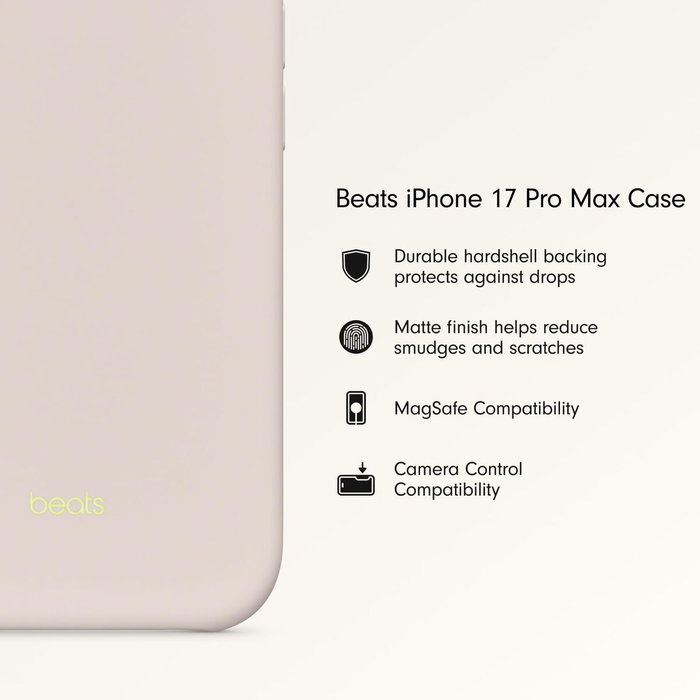Beats Funda para iPhone 17 Pro Max con MagSafe y Control de Cámara, Lime Stone