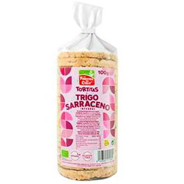 LA FINESTRA SUL CIELO Tortitas De Trigo Sarraceno Con Sal 100 Gr Bio Sin Gluten Vegano