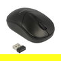 DeLOCK Ratón Óptico Inalámbrico 2.4 GHz 3 Botones Mini Ambidiestro 1000 DPI para Viajes Modelo 12494 - Negro