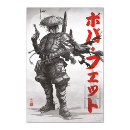 ERIK Poster Boba Fett Star Wars 91,5x61cm Impreso en Papel Brillo Alta Calidad 150gr