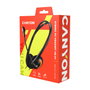 Canyon HS-01 Auricular para PC con Micrófono, Negro/Naranja