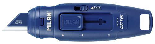 Milan Cúter Stick Serie 1918 con Hoja de Cerámica Azul Marino