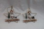 DKD Home Decor Decoración Colgante LED 19,5x2x19 Surtido de 2