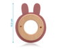 KioKids Mordedor Conejito Madera y Silicona Rosa +3 Meses
