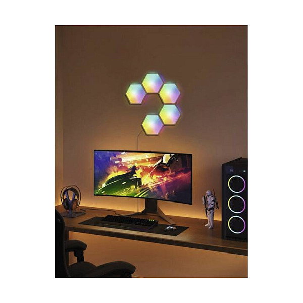 Govee Glide Hexa Light Panels 5 piezas RGBIC Blanco Govee Glide Hexa Light Panels 5 piezas RGBIC Blanco