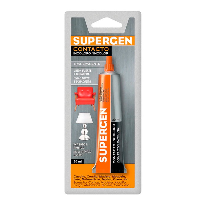 Supergen Pegamento de Contacto Incoloro 20 ml