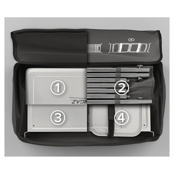 Campingaz Kitchen 2 Multi Cook Plus - Parrilla Portátil Plegable 3 Zonas Capa Antiadherente - Ref. 2213312