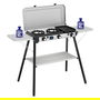 Campingaz Kitchen 2 Multi Cook Plus - Parrilla Portátil Plegable 3 Zonas Capa Antiadherente - Ref. 2213312