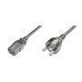 Digitus Cable de Alimentación AK-440110-012-S CEE7/7 a IEC C13, 1,2 m, Negro