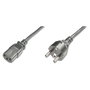 Digitus Cable de Alimentación AK-440110-012-S CEE7/7 a IEC C13, 1,2 m, Negro