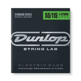 Dunlop Juego Bajo Nickel Low Tension 55-115 Cuerdas para Bajo Eléctrico