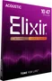 ELIXIR Juego Acústica Nanoweb 80/20 Bronze XL 10-47 Cuerdas para Guitarra