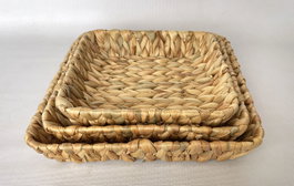 Inde Bandeja Jacinto De Agua Cuadrada 27x27x5cm con Metal