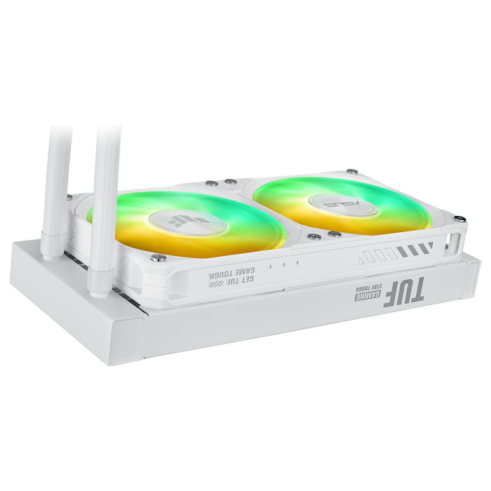 ASUS TUF Gaming LC III 240 ARGB - Sistema de Refrigeración Líquida All-in-One (AIO) Blanco para CPU, LGA 1851/1200/1700, AM4/AM5, 2 Ventiladores ARGB 120mm