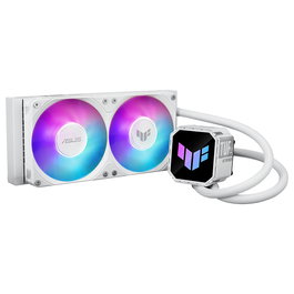 ASUS TUF Gaming LC III 240 ARGB AIO Refrigeración Líquida para CPU, Ventilador 12 cm RGB, Blanco, Compatible con LGA 1851/1700/1200 y AM5/AM4