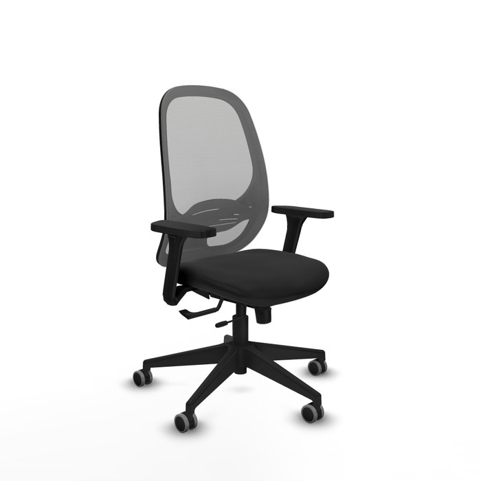 PIQUERAS Y CRESPO Silla de oficina Cilanco con mecanismo Sincro/Traslack, Negro y Gris PIQUERAS Y CRESPO Silla de oficina Cilanco con mecanismo Sincro/Traslack, Negro y Gris