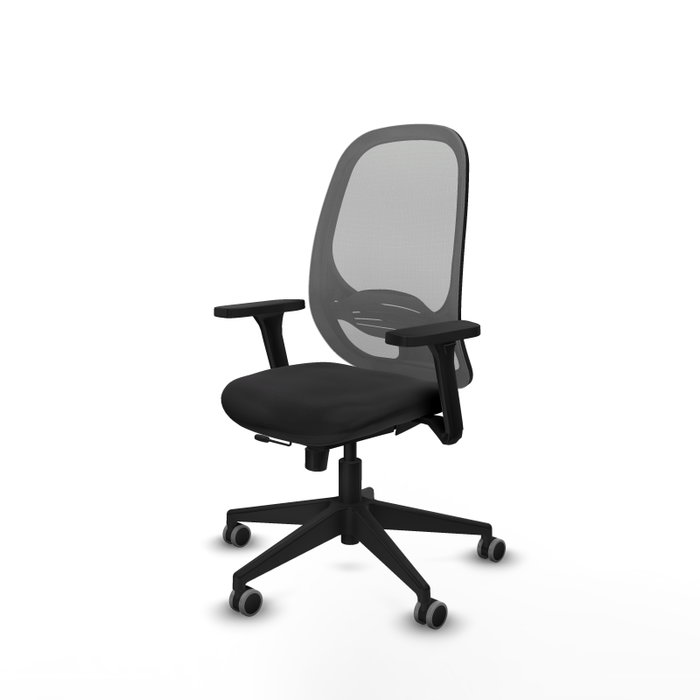 PIQUERAS Y CRESPO Silla de oficina Cilanco con mecanismo Sincro/Traslack, Negro y Gris PIQUERAS Y CRESPO Silla de oficina Cilanco con mecanismo Sincro/Traslack, Negro y Gris