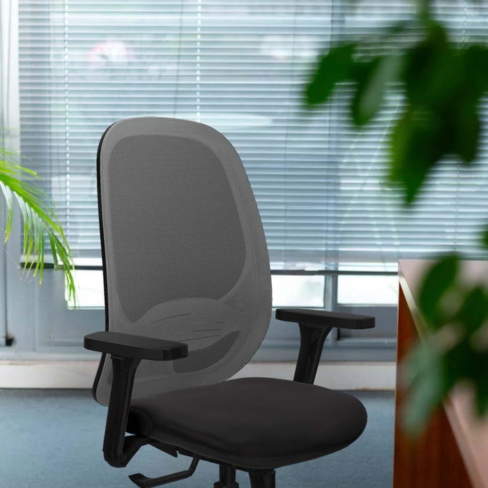 PIQUERAS Y CRESPO Silla de oficina Cilanco con mecanismo Sincro/Traslack, Negro y Gris PIQUERAS Y CRESPO Silla de oficina Cilanco con mecanismo Sincro/Traslack, Negro y Gris