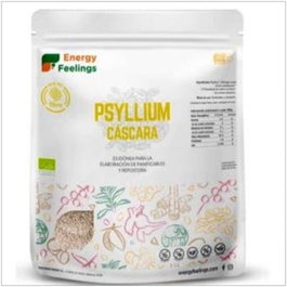 ENERGY FEELINGS Psyllium Entero Cascara 500Gr Eco Vegan Psyllium Cáscara Ecológica Alto en Fibra
