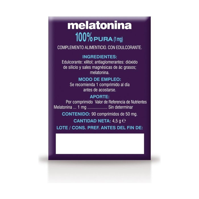 Soria Natural Melatonina Pura 1mg 90 comprimidos Soria Natural Melatonina Pura 1mg 90 comprimidos