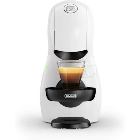 Delonghi Cafetera de Cápsulas Nescafé Dolce Gusto Piccolo XS EDG110/B, Máquina de Café y Bebidas, 15 Bares, 0.8L, Blanca
