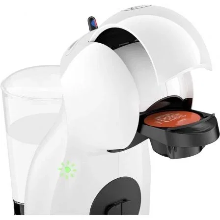 Delonghi Cafetera de Cápsulas Nescafé Dolce Gusto Piccolo XS EDG110/B, Máquina de Café y Bebidas, 15 Bares, 0.8L, Blanca