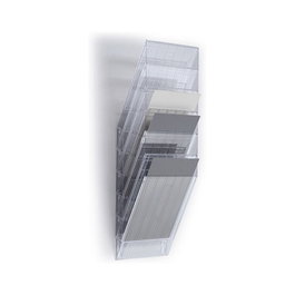 Durable FLEXIBOXX Portafolletos de pared DIN A4 6-Fach transparente
