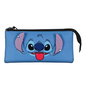 Disney Lilo y Stitch Estuche Portatodo Triple Cool Azul con 3 Compartimentos y Cierre Cremallera