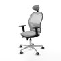 PIQUERAS Y CRESPO Silla de oficina Jorquera Gris claro y Blanco