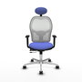 PIQUERAS Y CRESPO Silla de oficina Jorquera Azul claro y Blanco