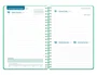 Liderpapel Agenda Escolar 26-27 Classic, Verde, Día Página A5, Espiral, Interior Bilingüe, Papel FSC 70g