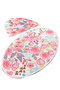 Mijölnir Dolce Oval Juego de Alfombras de Baño 2 Piezas 50x60 cm y 60x100 cm 100% Poliéster Antideslizante
