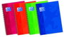 Oxford Cuaderno tapas extraduras 80h 90g cuadrícula 4x4 cuarto colores surtidos
