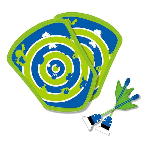 Golden Toys Juego de Dardos de Agua con Escudo - 2 Dardos y 2 Escudos de PVC para Niños +6 Años (20x26.5 cm)