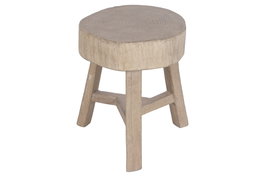 DKD Home Decor Mesita Auxiliar de Olmo Macizo Natural