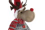 DKD Home Decor Figura de Reno Rojo