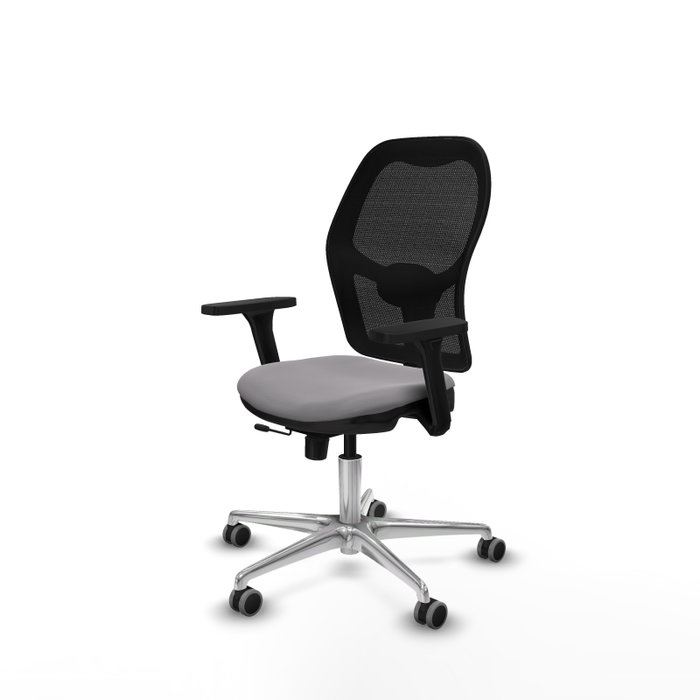 PIQUERAS Y CRESPO Silla de oficina Jorquera con mecanismo Sincro/Traslack, Gris y Negro PIQUERAS Y CRESPO Silla de oficina Jorquera con mecanismo Sincro/Traslack, Gris y Negro