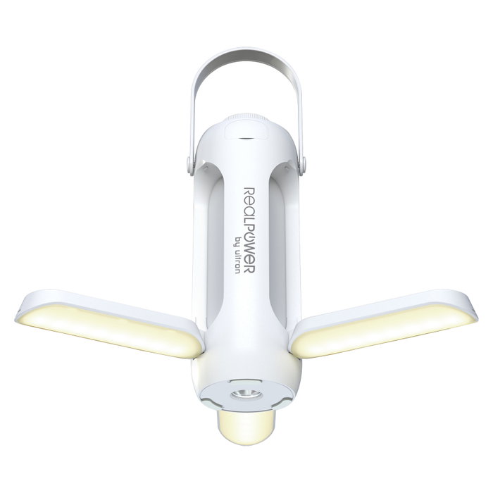 RealPower Lámpara LED Solar Exterior 6.000 mAh 463610, IP44, 2 W, Blanco, Recargable USB Tipo C, Portátil, 7h Autonomía RealPower Lámpara LED Solar Exterior 6.000 mAh 463610, IP44, 2 W, Blanco, Recargable USB Tipo C, Portátil, 7h Autonomía