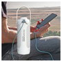 RealPower Lámpara LED Solar Exterior 6.000 mAh 463610, IP44, 2 W, Blanco, Recargable USB Tipo C, Portátil, 7h Autonomía
