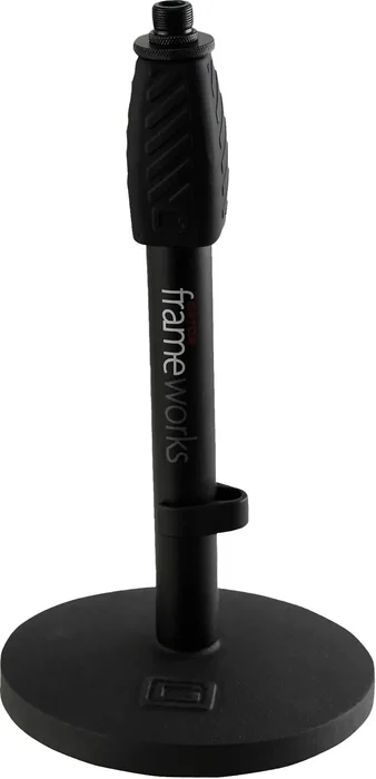 FRAMEWORKS Soporte de Micro de Sobremesa Base Redonda 15 cm, Altura Regulable