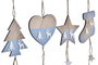 DKD Home Decor Decoración Colgante MDF Surtida 8,5x1x30 cm