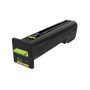Lexmark 82K2HYE Cartucho de Tóner Amarillo de Alto Rendimiento