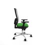 PIQUERAS Y CRESPO Silla de oficina Horna Verde y Blanco con Brazos 3D