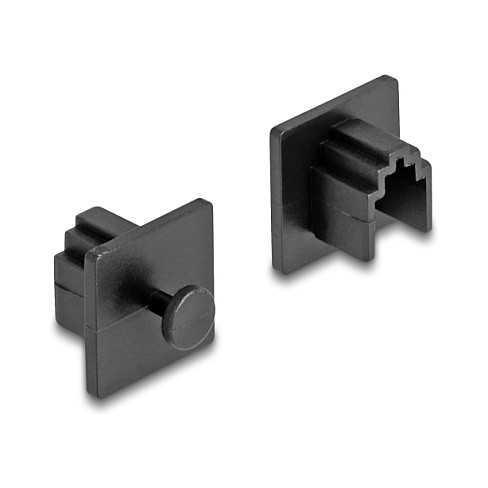 DeLOCK Cubierta contra el polvo para toma RJ10 con agarre, 10 unidades, Negro DeLOCK Cubierta contra el polvo para toma RJ10 con agarre, 10 unidades, Negro